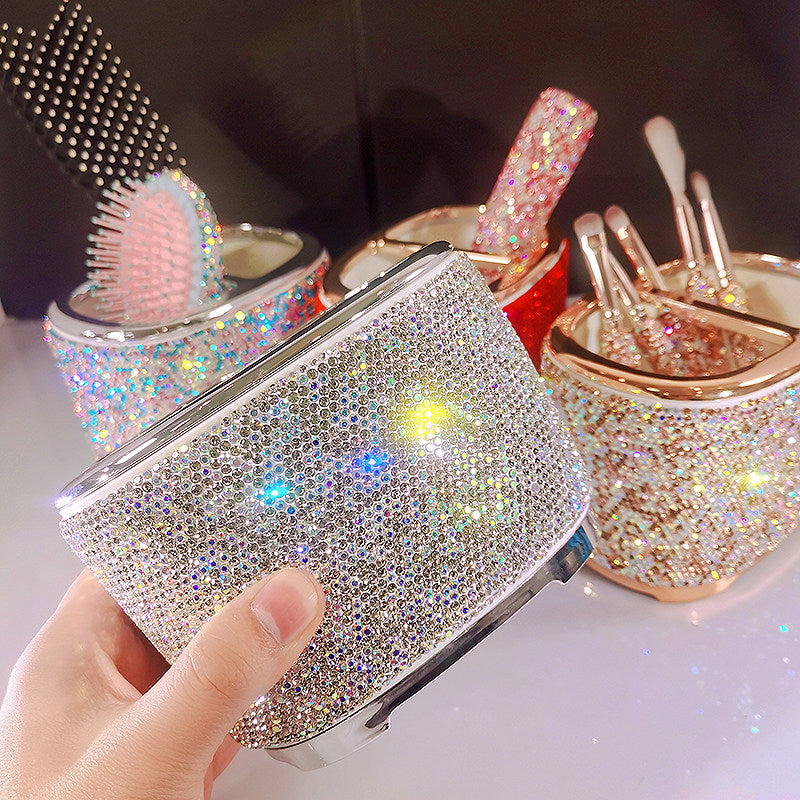 Diamond Makeup Brush Storage Organizer