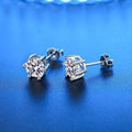 Classic Six-Claw Zircon Earrings
