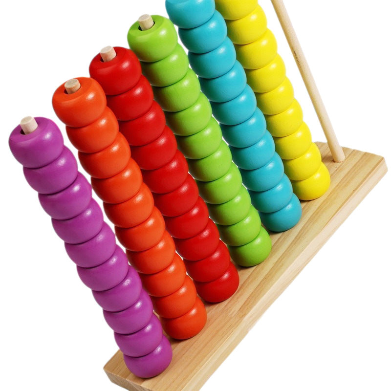 Montessori Wooden Bead Educational Toy for Kids Early Learning