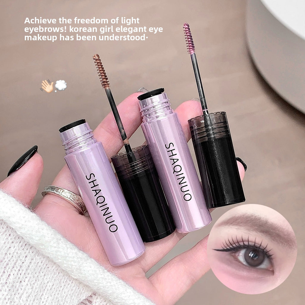 Shaqinuo Misty Finish Eyebrow Gel Korean Style Light Eyebrow Wild Eyebrow Waterproof Korean Makeup Cross-Border Beauty Light Brown Eyebrow Gel
