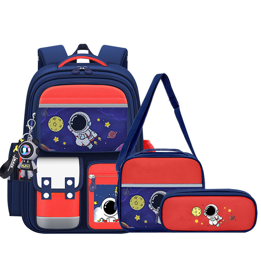 Astronaut Themed School Backpack Set for Boys
