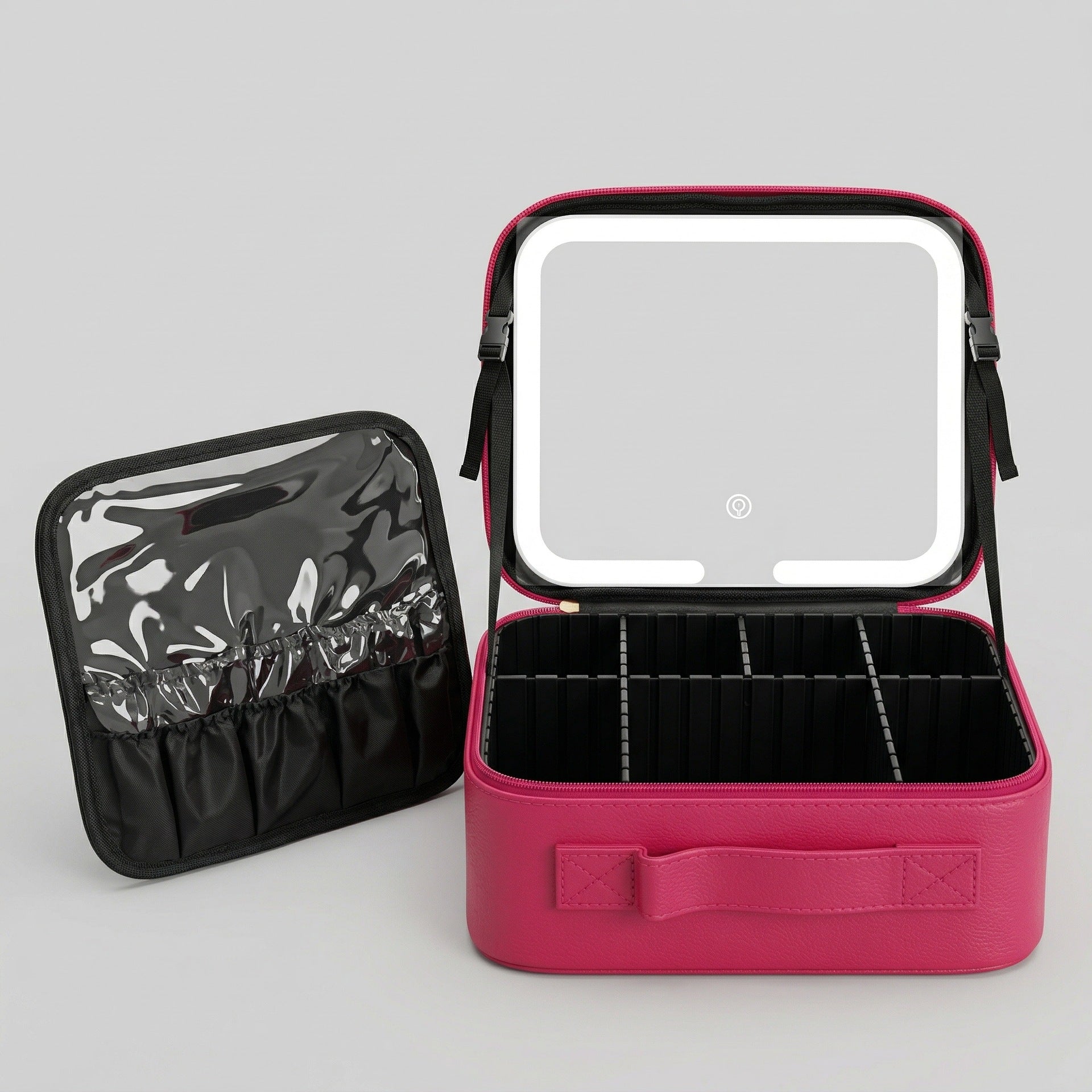 LED Lighted Makeup Bag with Mirror