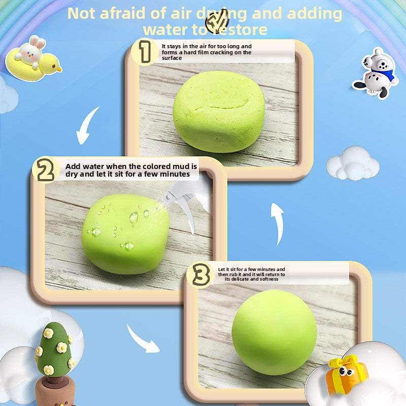 Ultra Light Clay DIY Non Sticky Playdough for Kids