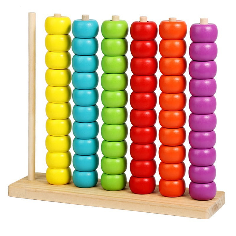 Montessori Wooden Bead Educational Toy for Kids Early Learning
