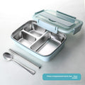 304 Stainless Steel Compartmented Lunch Box for Kids Students Office