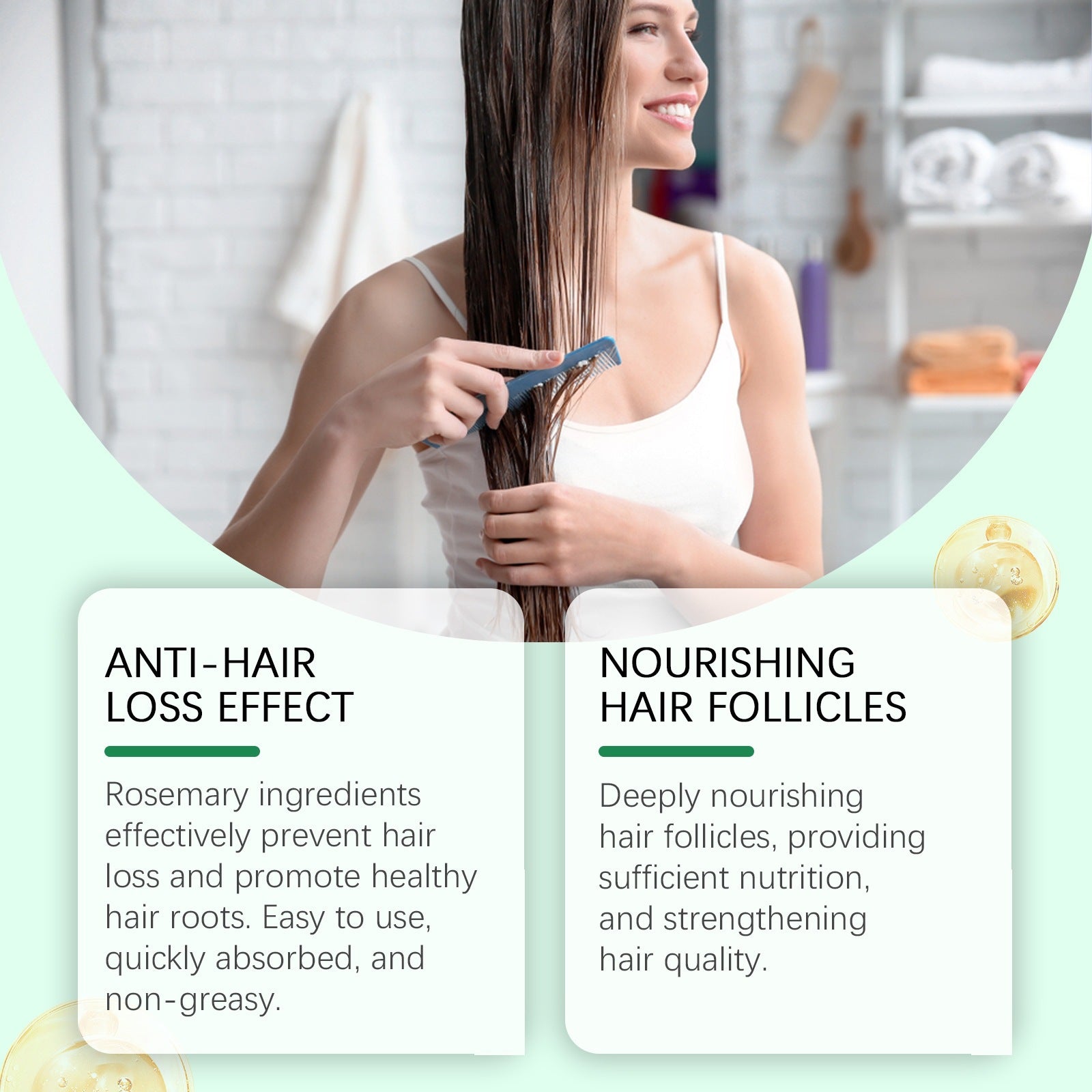 Fortifying, Smoothing, and Nourishing Hair Care Rosemary Essential Oil