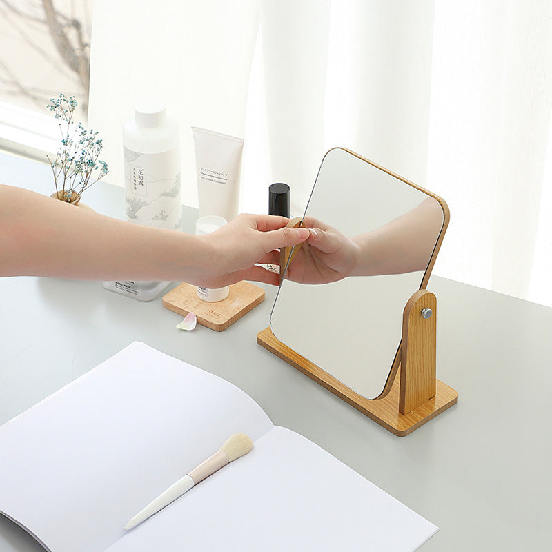 Wooden Makeup Mirror