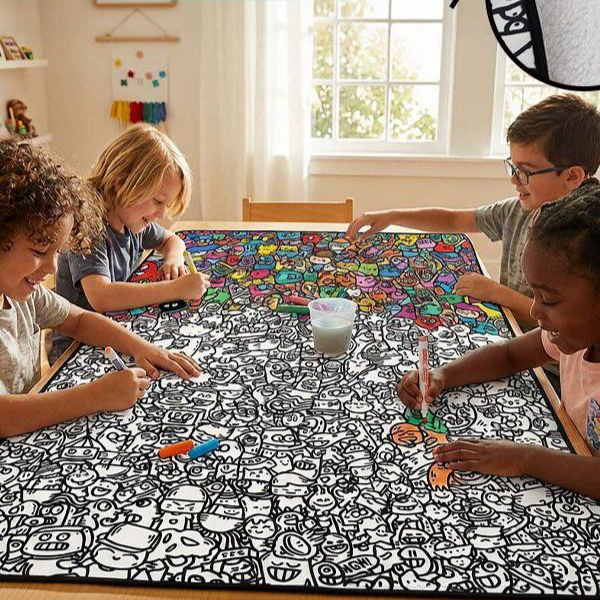 DIY Washable Kids Coloring Blanket