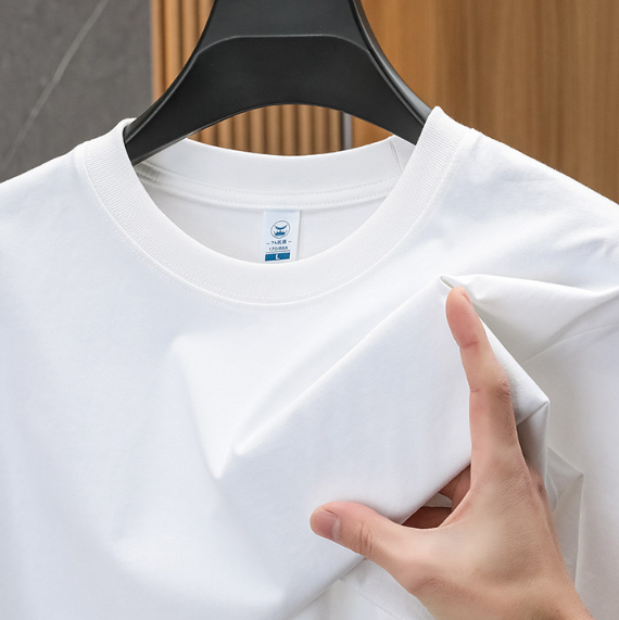 100% Pure Cotton Short-Sleeve T-Shirt for Men