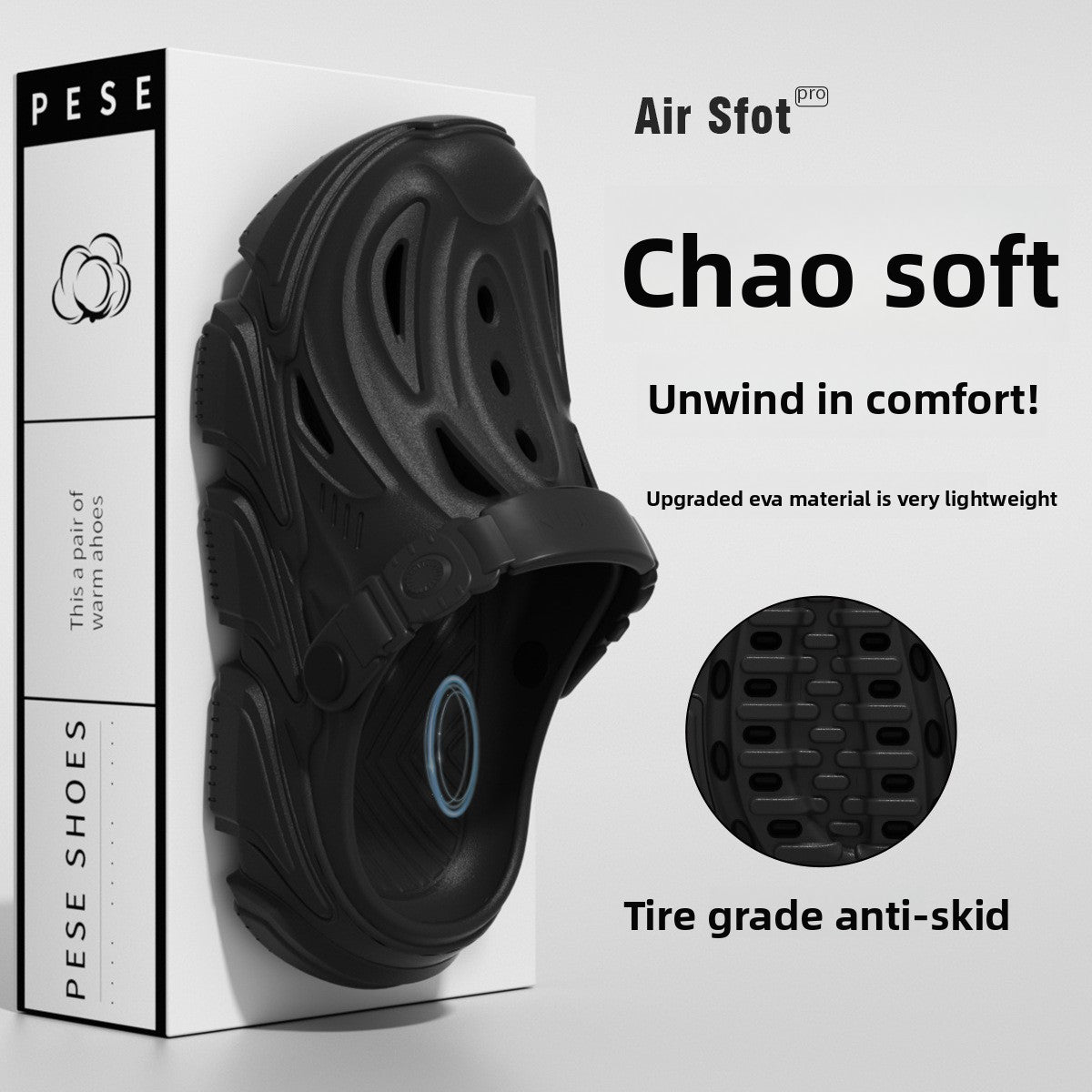 Breathable Perforated Slip-On Sandals for Men