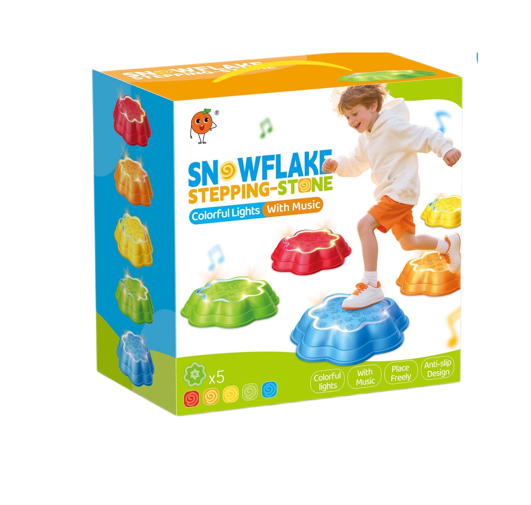 Musical Light Up Stepping Stones for Kids Balance Training