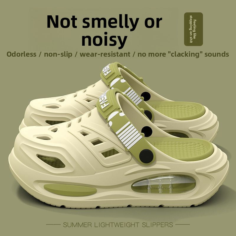 Breathable Perforated Slip-On Sandals for Men