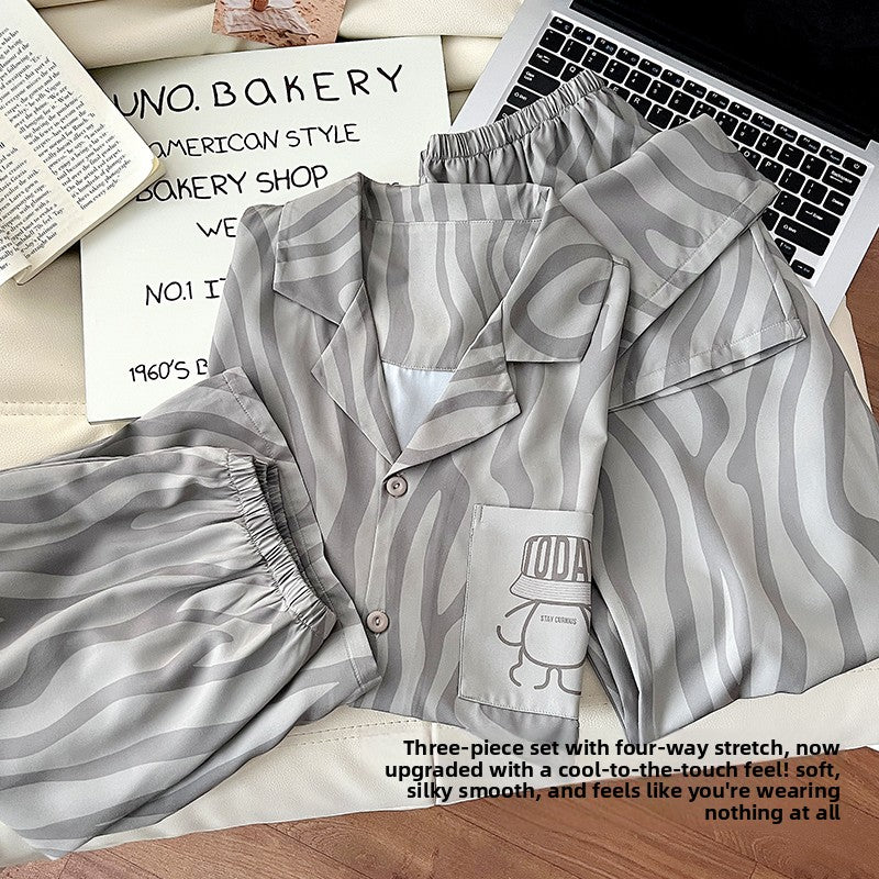 Ice Silk Pajamas for Men