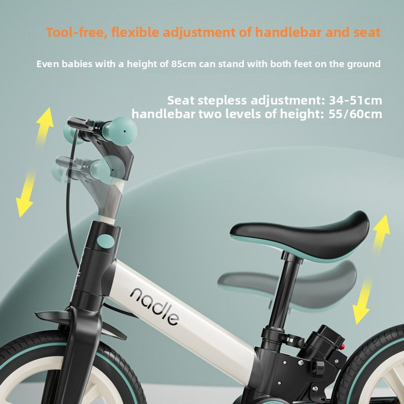 Kids Foldable Balance Pedal Bike