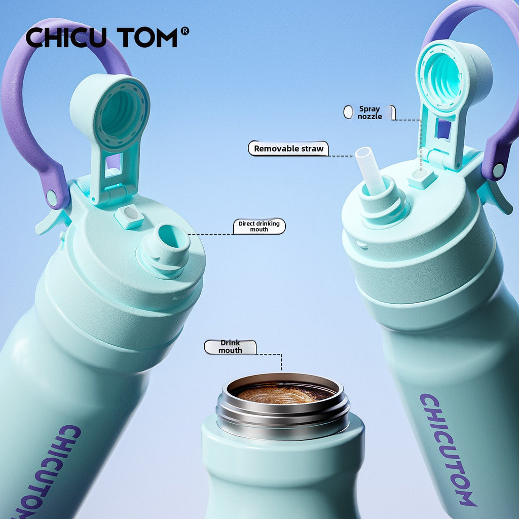 Spray Insulated Straw Cup for Kids