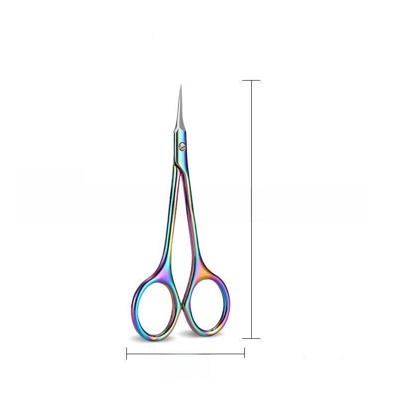 Stainless Steel Beauty Scissors for Eyebrow and Nose Hair Trimming, Makeup Tool