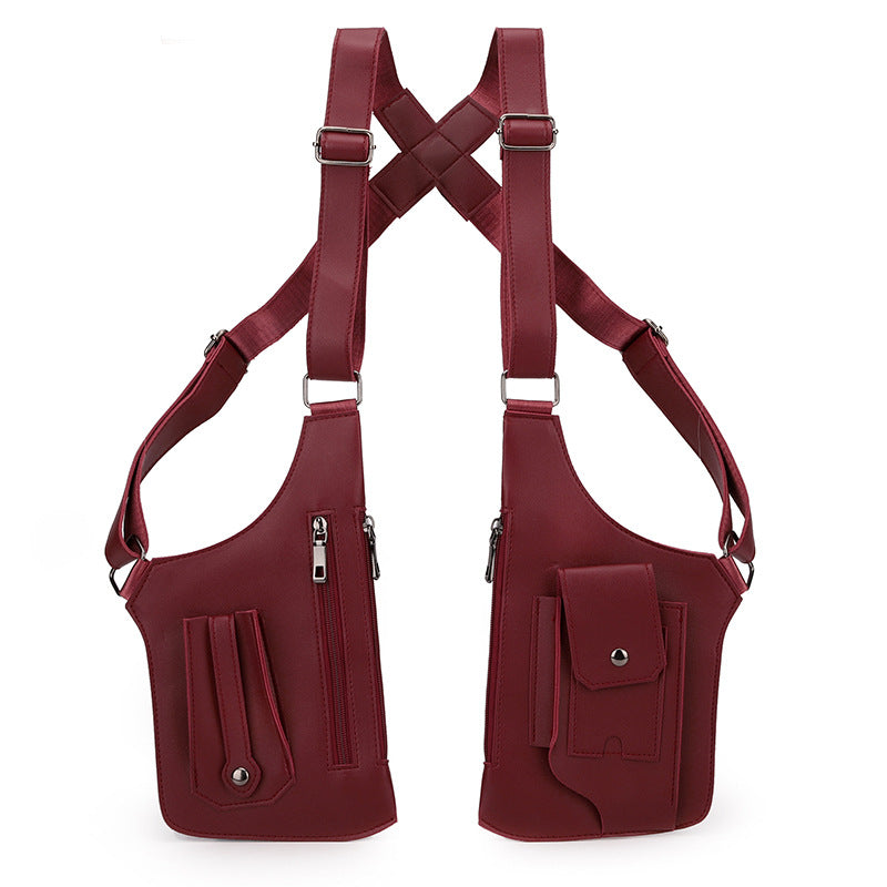 Functional Shoulder Bag for Men, Outdoor Vest Bag for Women