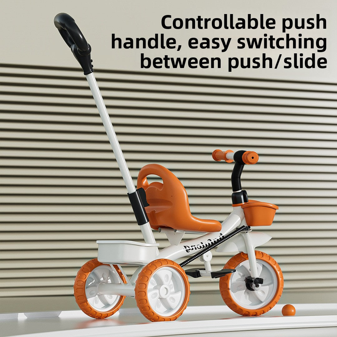 Adjustable Kids Tricycle with Push Handle