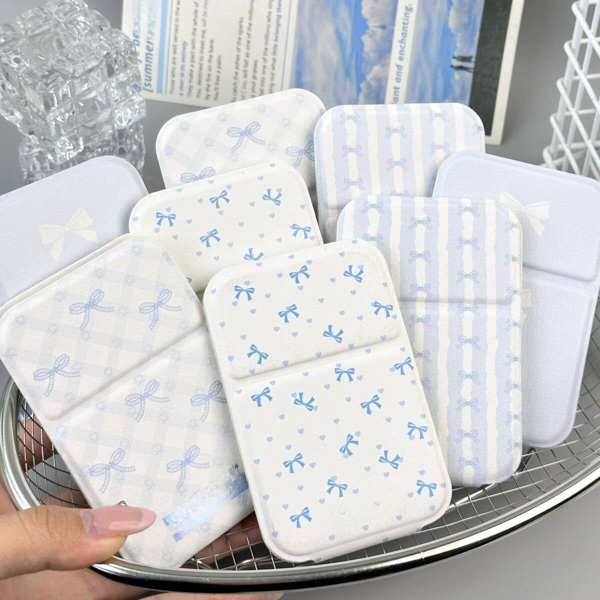 Portable Folding Makeup Mirror with Cute Designs