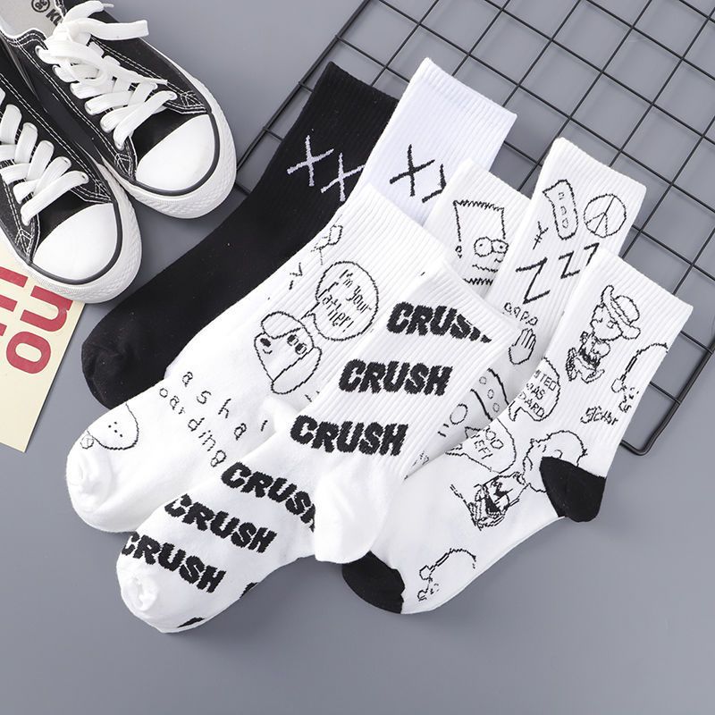 Mid Calf Cotton Socks for Men and Women