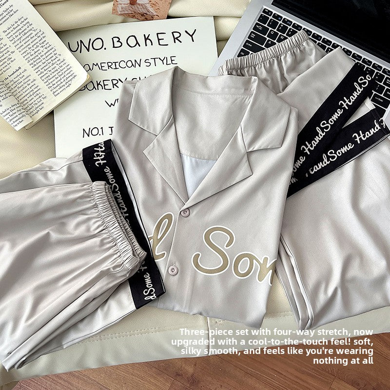 Ice Silk Pajamas for Men