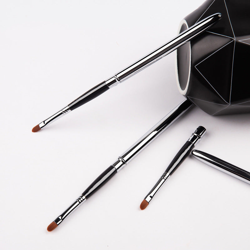 Portable makeup brush
