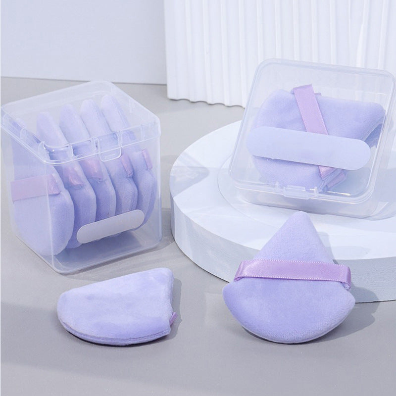 Triangle Powder Puff Powder Puff Fan-shaped Dry and Wet Dual-use Makeup Powder Puff
