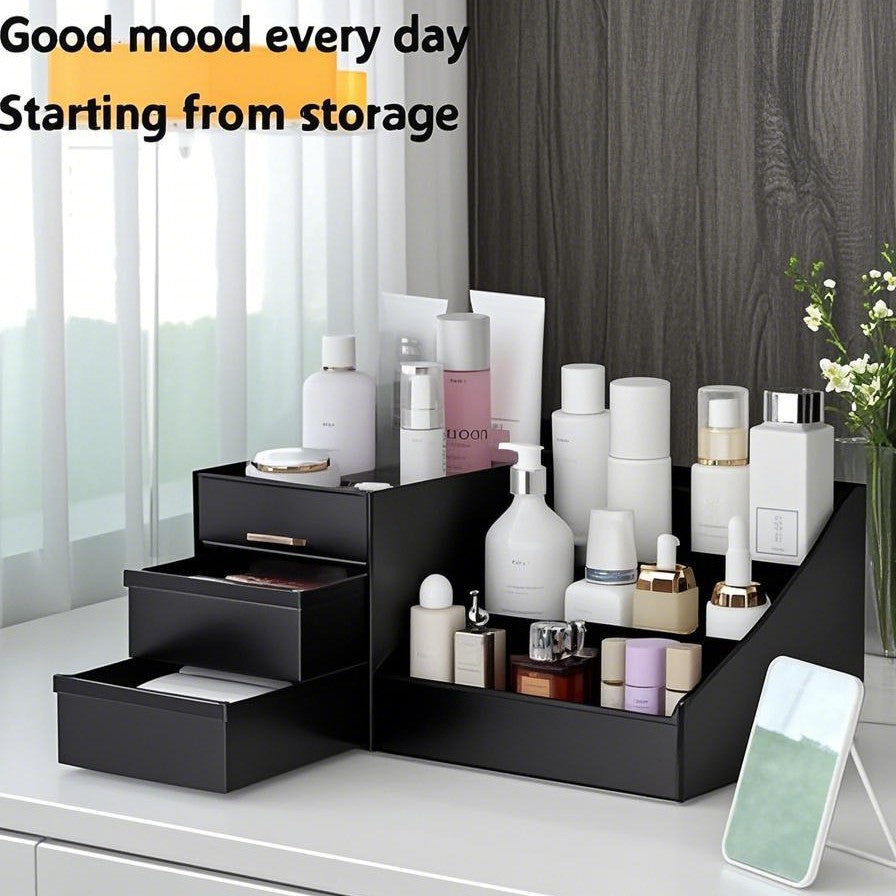 Drawer-Type Makeup Box, Dressing Table, Desktop Cosmetics Storage Box,
