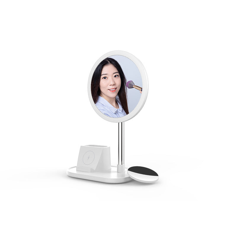 Makeup mirror with lights