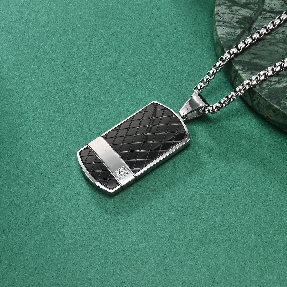 Curved Surface Necklace for Men
