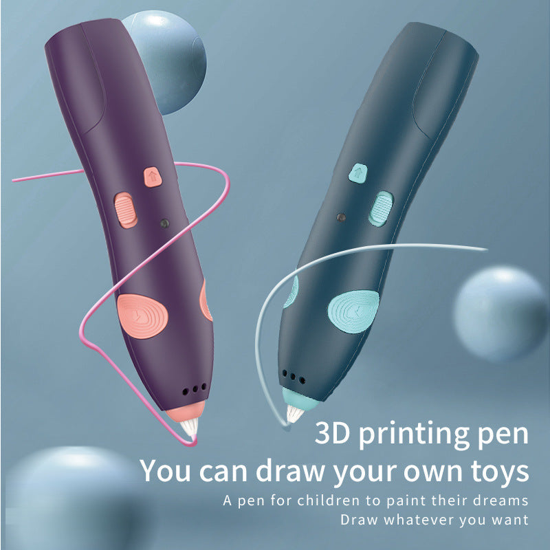 Wireless Low Temperature 3D Printing Pen for Kids