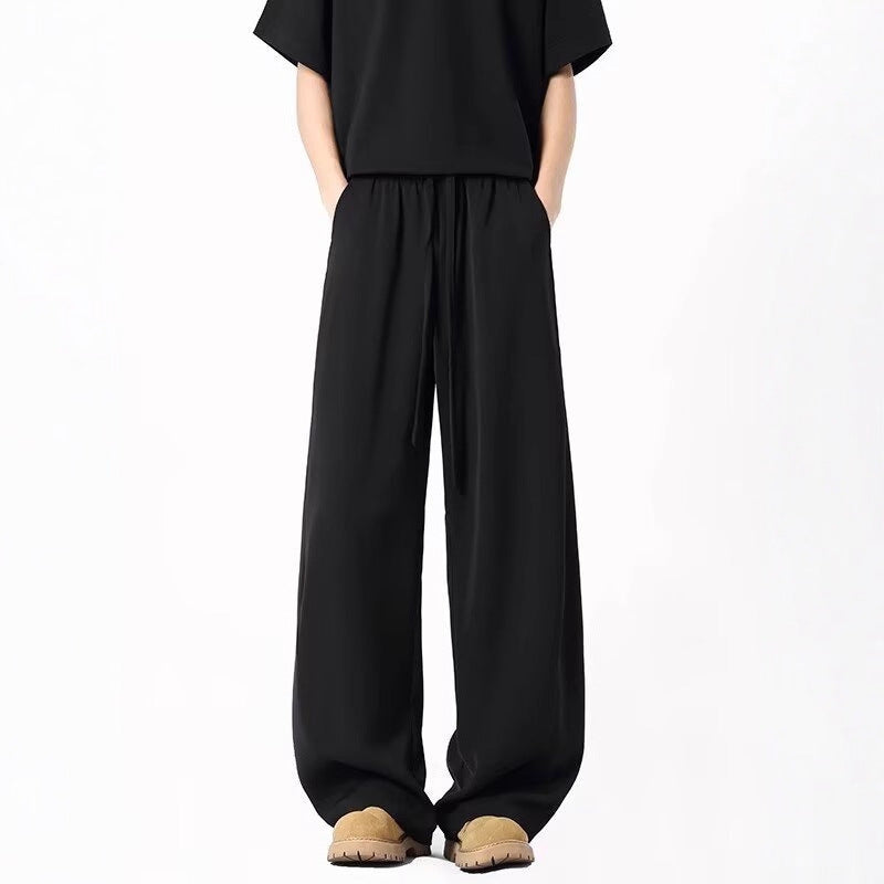 Retro Wide-Leg Sweatpants for Men