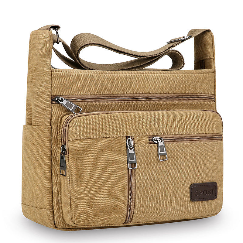 Canvas Crossbody Messenger Bag for Men