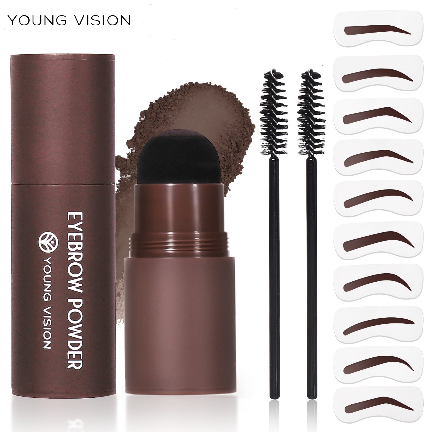 Ibcccndc Hairline Powder Lazy Makeup Eyebrow Powder Facial Contouring Shadow Powder Eyebrow Pencil