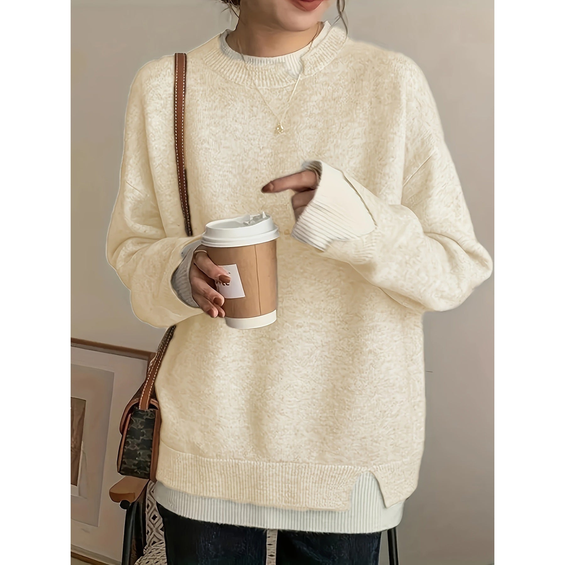 Cashmere Loose Sweater Sheep Wool Loose Sweater