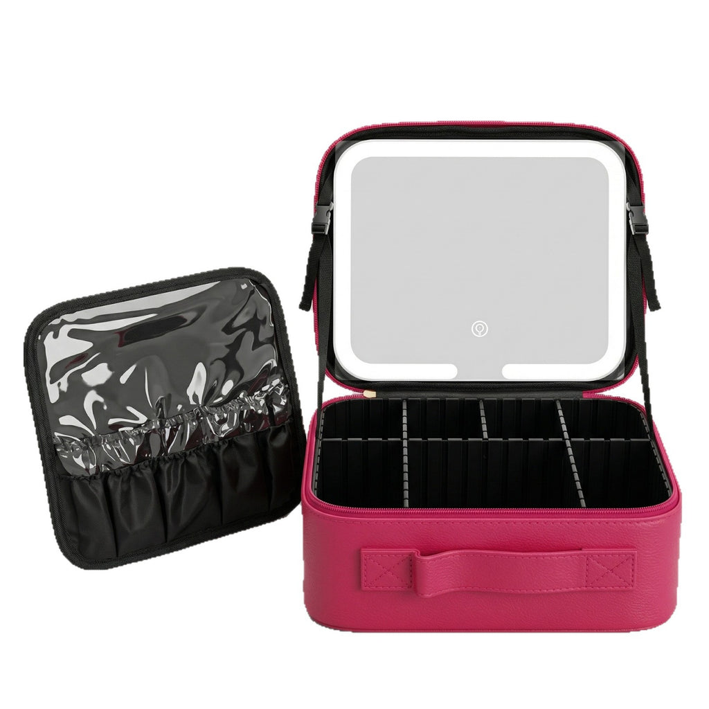 LED Lighted Makeup Bag with Mirror
