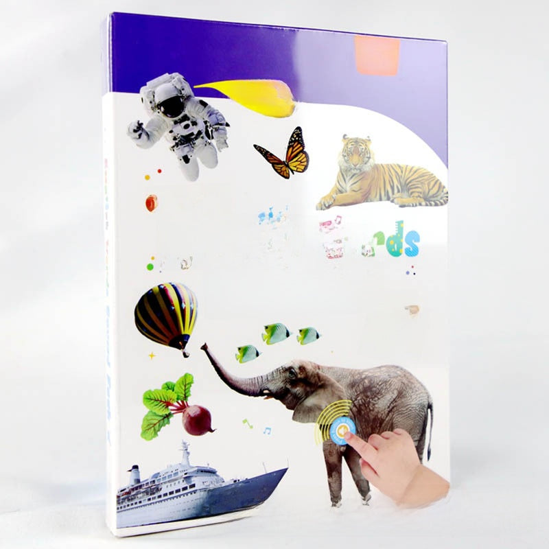 New cross-border animal early education enlightenment point reading voice book English children early education fun learning book toys