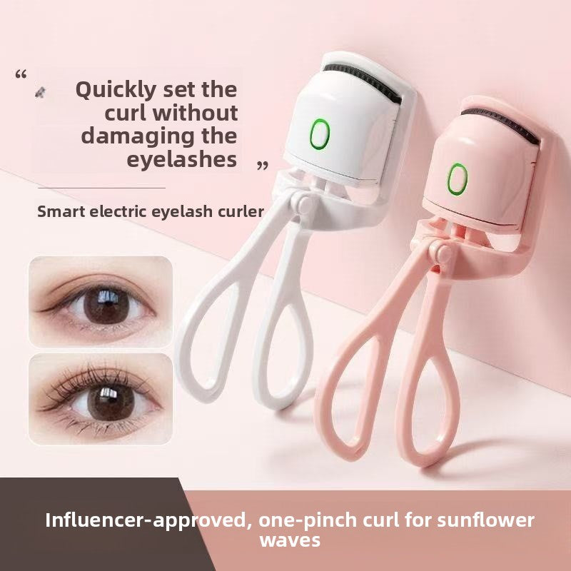 Electric Heated Eyelash Curler Portable Makeup Tool