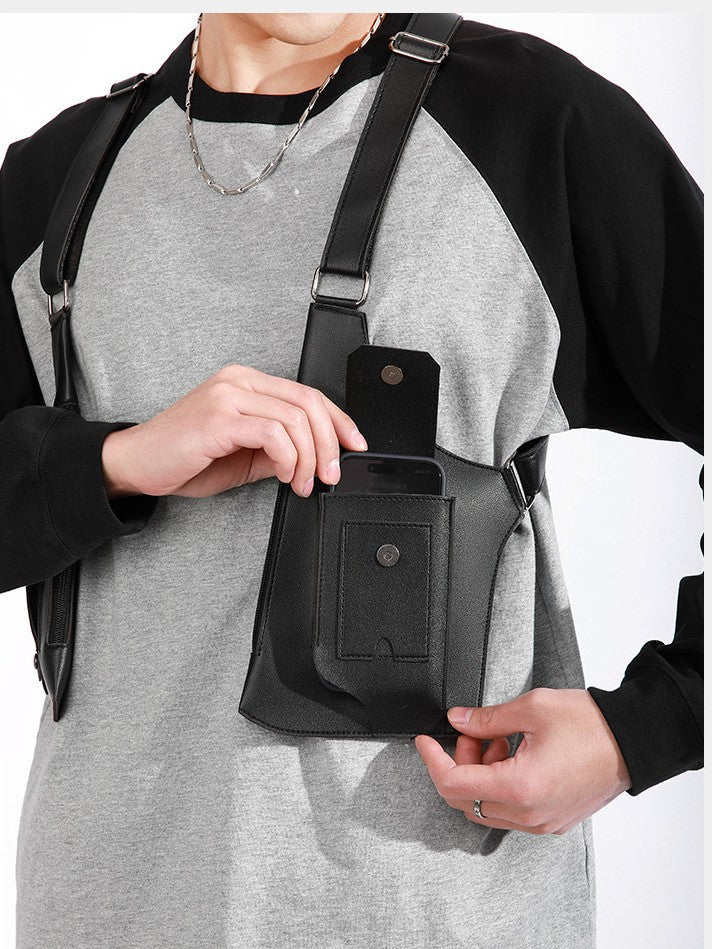 Functional Shoulder Bag for Men, Outdoor Vest Bag for Women