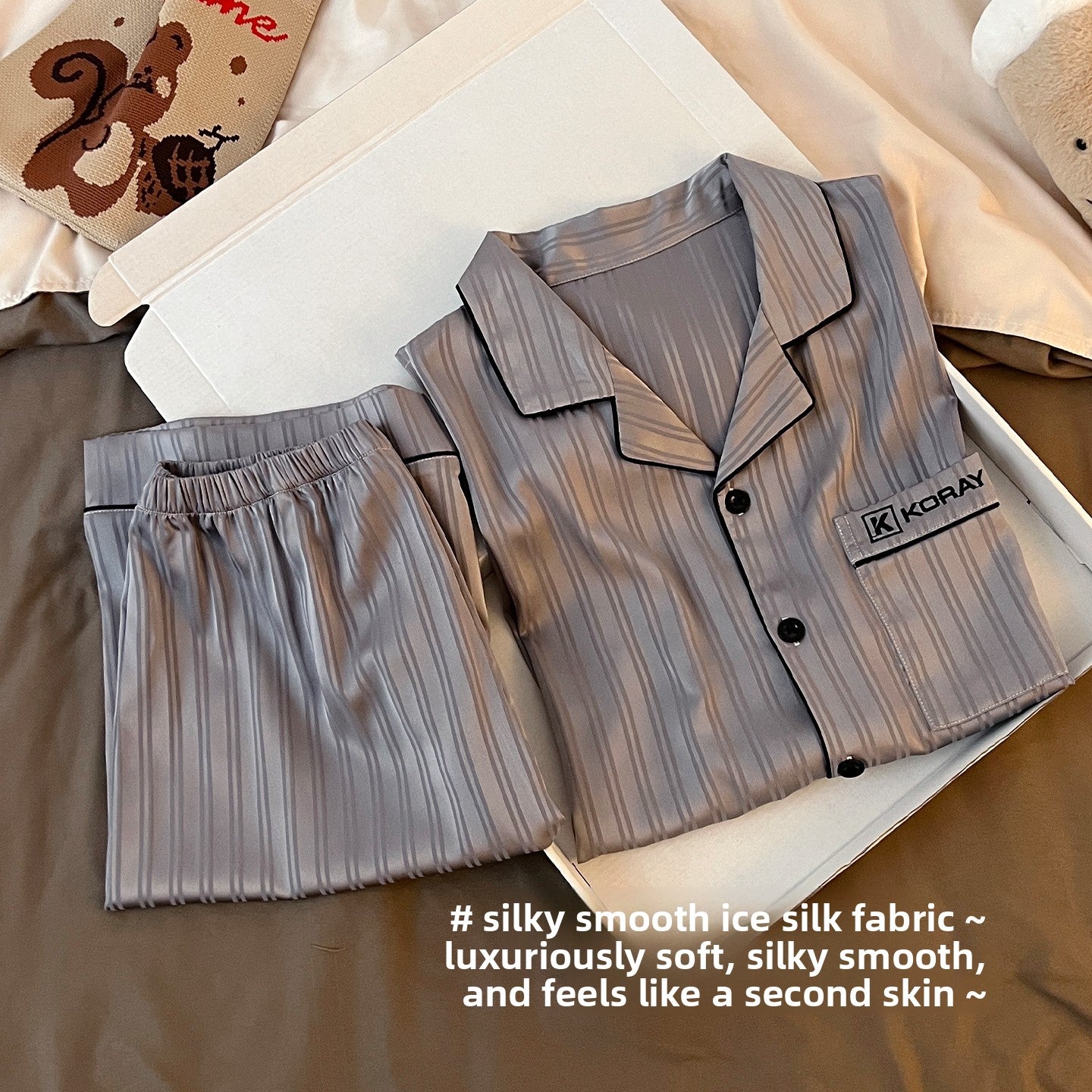 Ice Silk Pajamas for Men