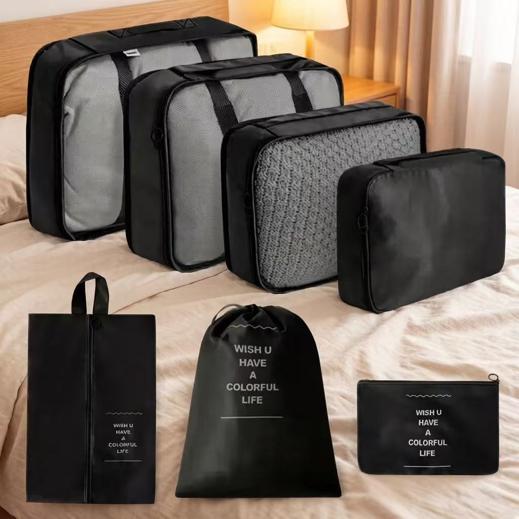 Seven-Piece Storage Bag Set, Portable Storage Makeup Bag, Travel Storage