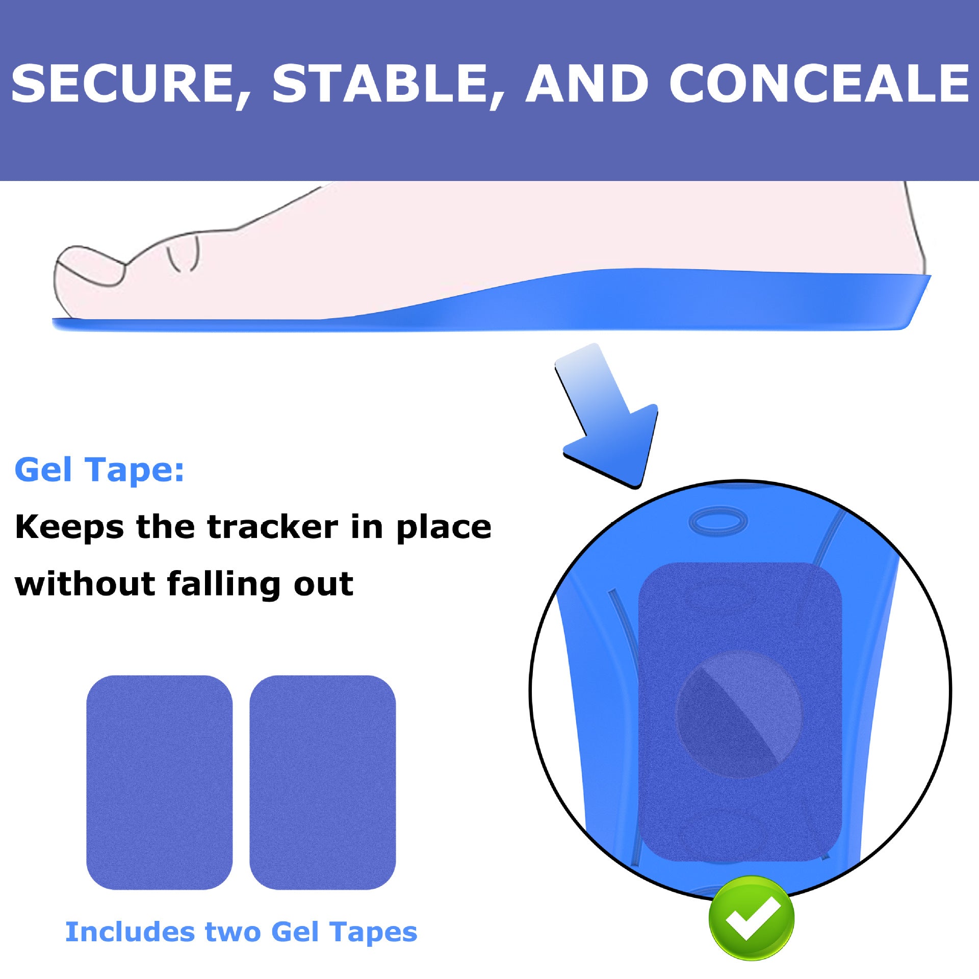 Airtag Insole Case for Kids Seniors Anti Lost Protection