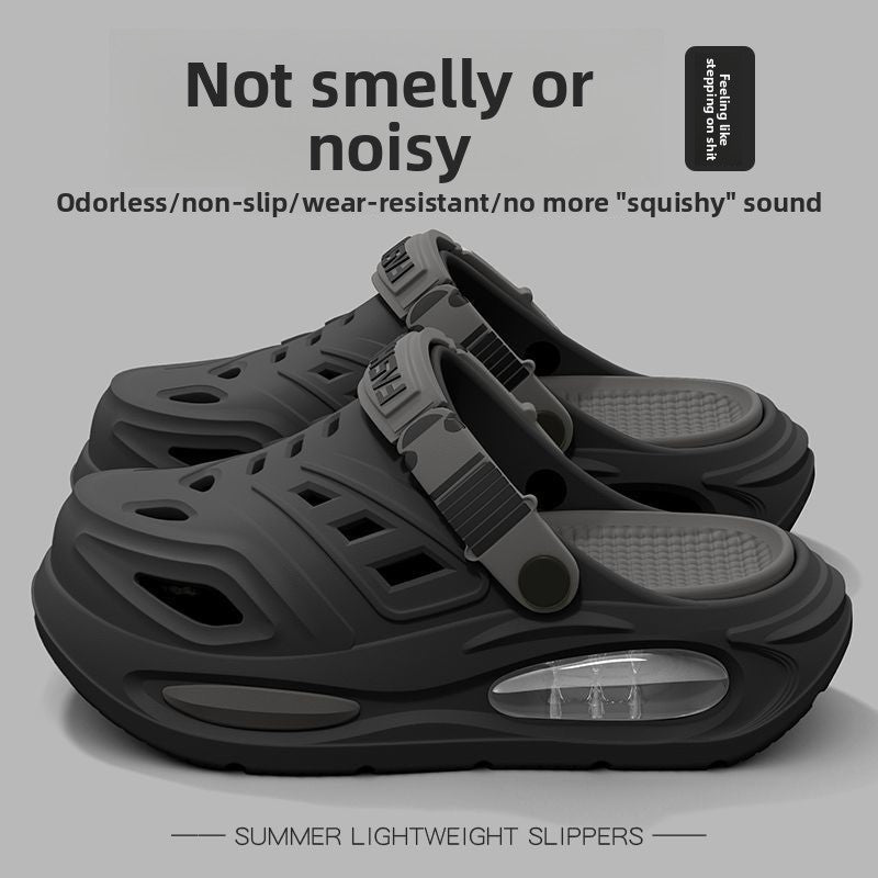 Breathable Perforated Slip-On Sandals for Men