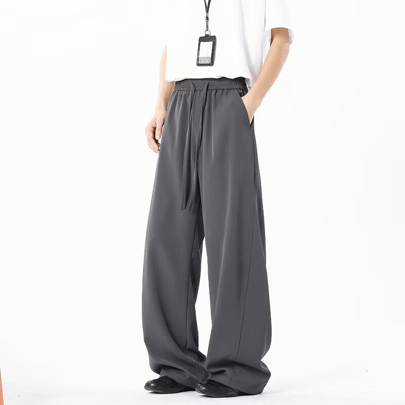 Retro Wide-Leg Sweatpants for Men