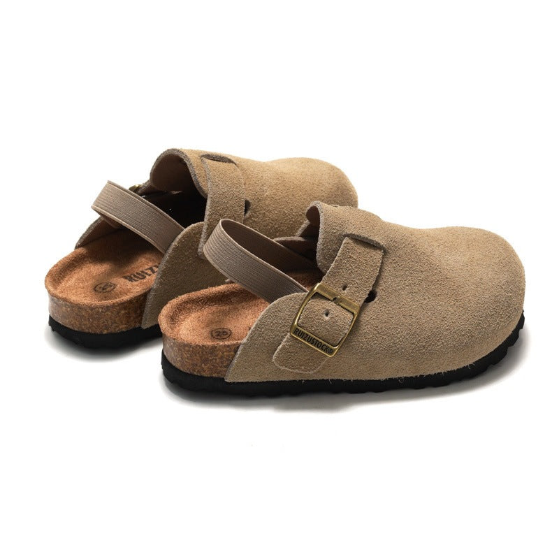Kids Genuine Leather Closed-Toe Sandals