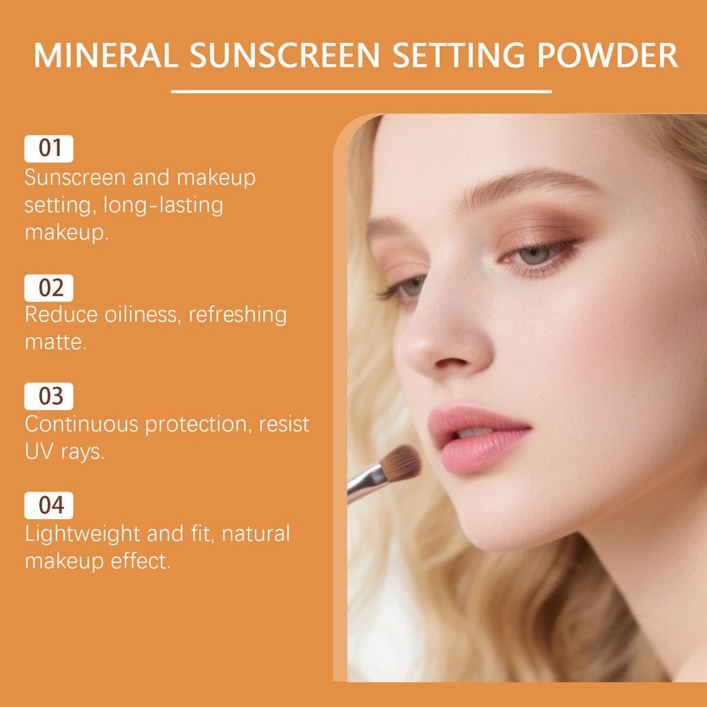 Natural Long-Lasting Oil Control Makeup Powder Daily Portable Care