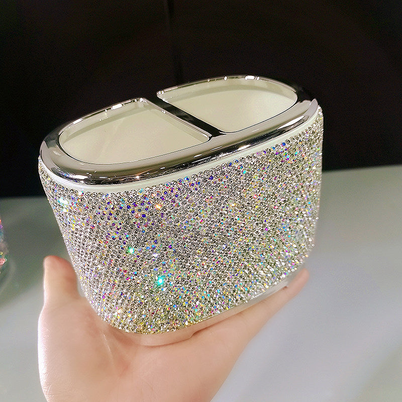 Diamond Makeup Brush Storage Organizer