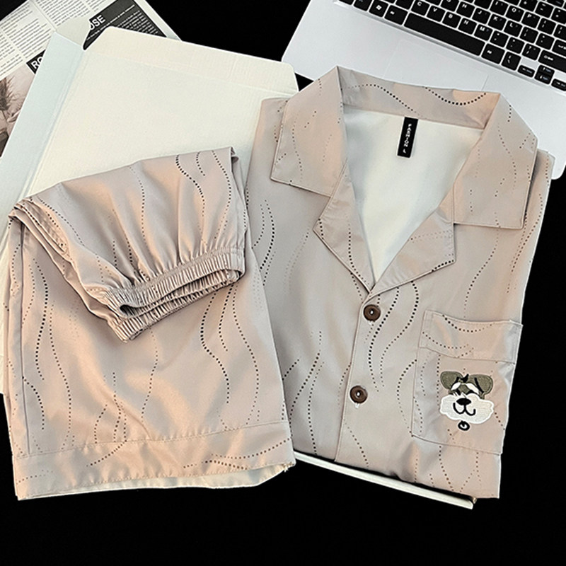 Ice Silk Pajamas for Men