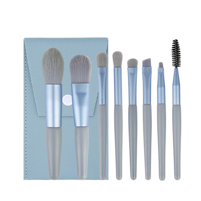 8-Piece Portable Makeup Brush Set