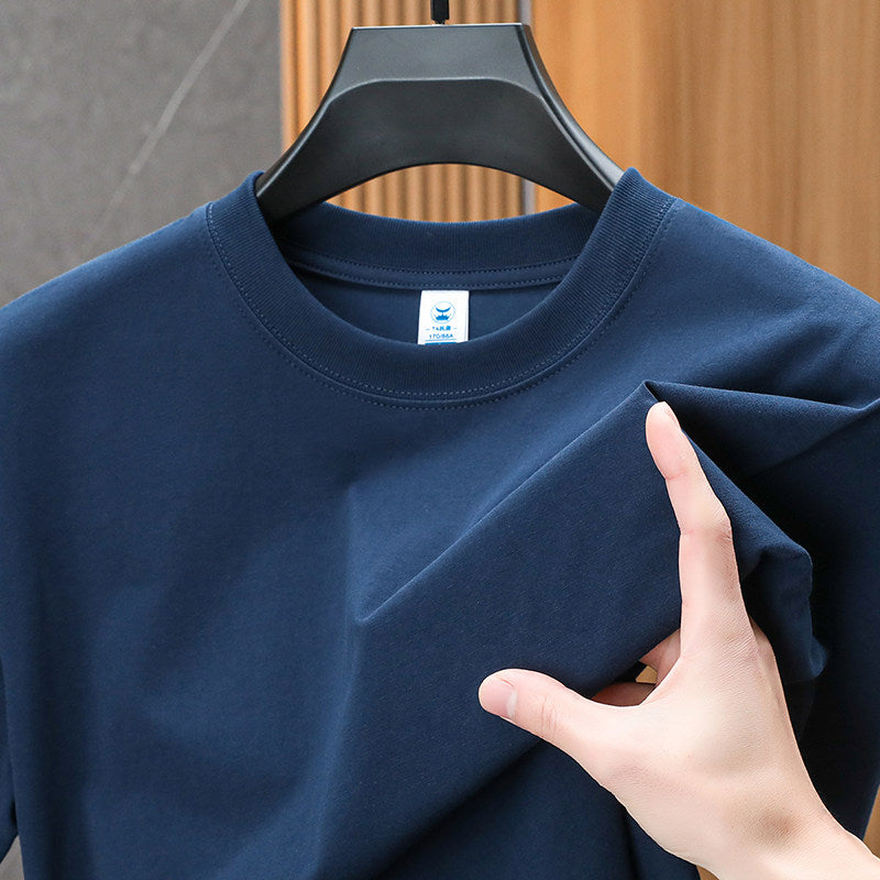 100% Pure Cotton Short-Sleeve T-Shirt for Men
